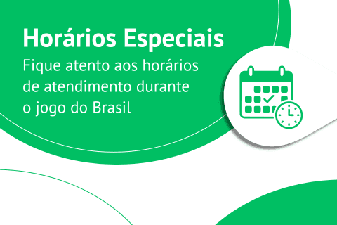 Horário de funcionamento das unidades durante o jogo do Brasil, em 29/06