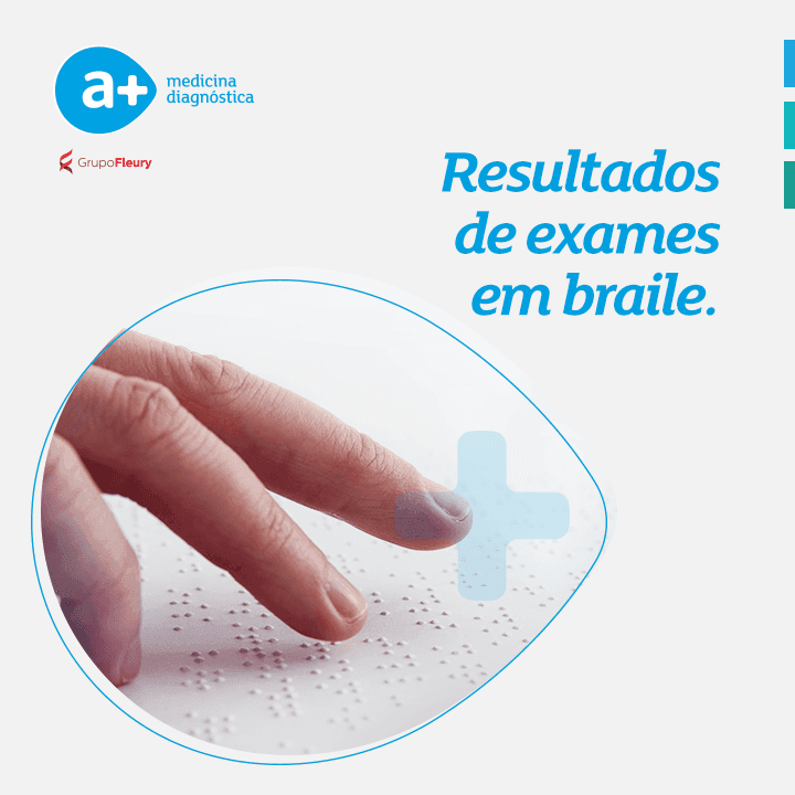 Resultados de exames em braile